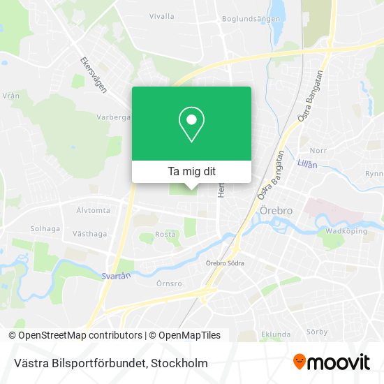 Västra Bilsportförbundet karta