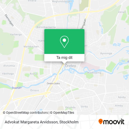 Advokat Margareta Arvidsson karta