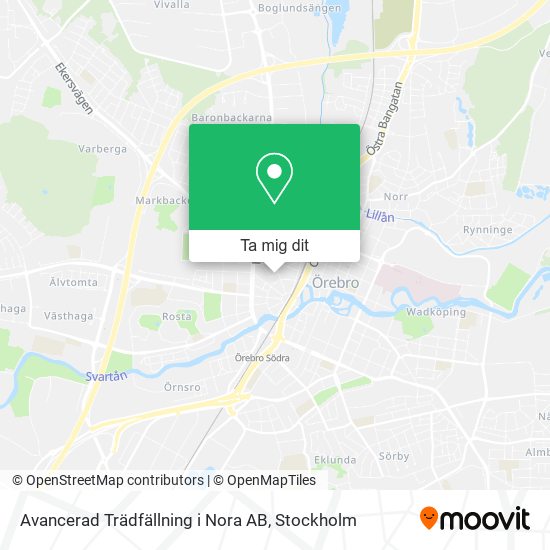 Avancerad Trädfällning i Nora AB karta