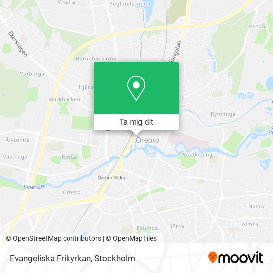 Evangeliska Frikyrkan karta
