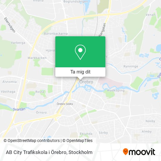 AB City Trafikskola i Örebro karta