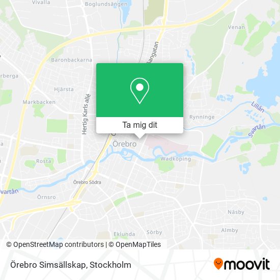Örebro Simsällskap karta