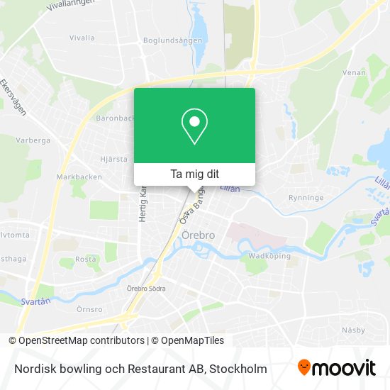 Nordisk bowling och Restaurant AB karta