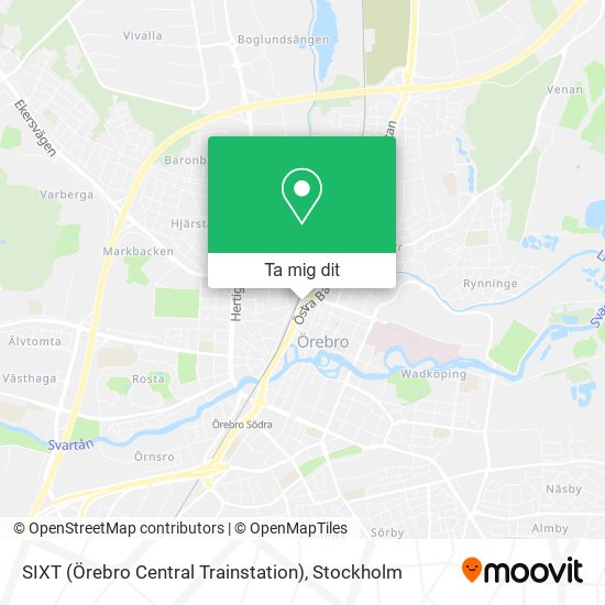 SIXT (Örebro Central Trainstation) karta
