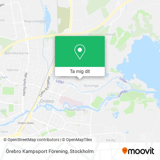 Örebro Kampsport Förening karta