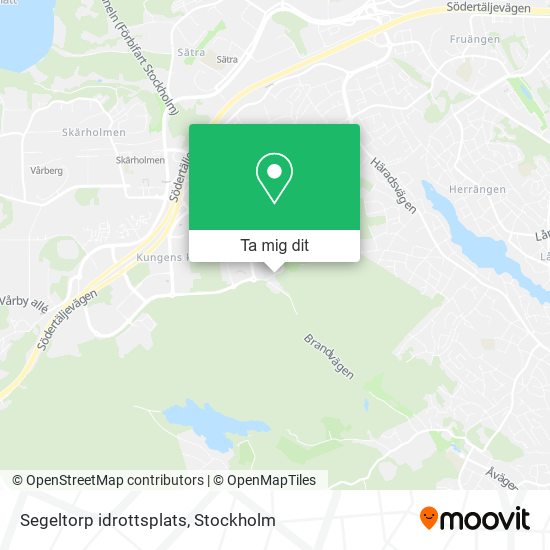 Segeltorp idrottsplats karta