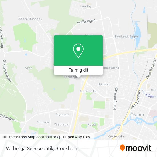Varberga Servicebutik karta
