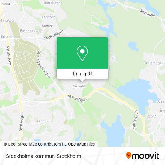 Stockholms kommun karta