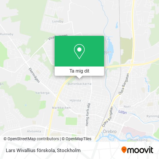 Lars Wivallius förskola karta