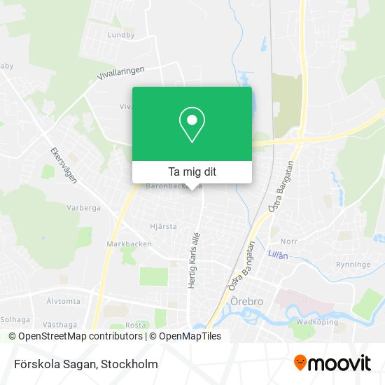 Förskola Sagan karta