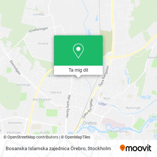 Bosanska Islamska zajednica Örebro karta