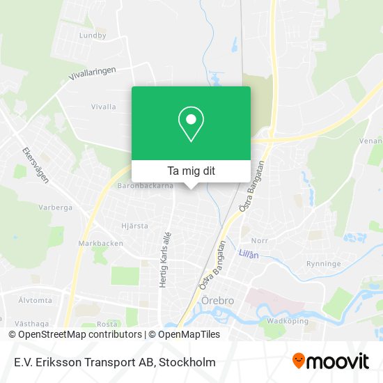 E.V. Eriksson Transport AB karta