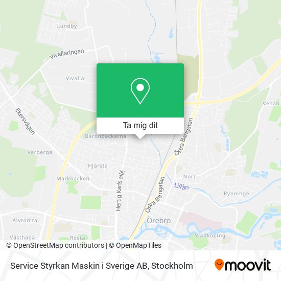 Service Styrkan Maskin i Sverige AB karta