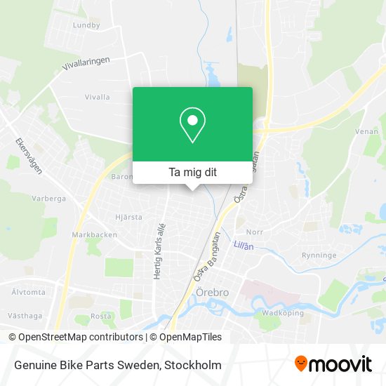 Genuine Bike Parts Sweden karta