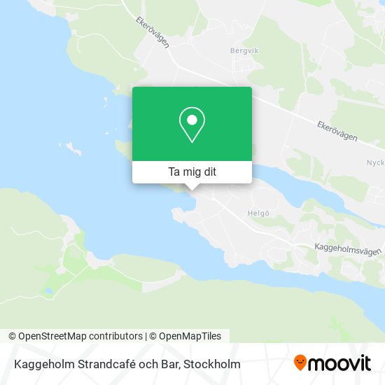Kaggeholm Strandcafé och Bar karta