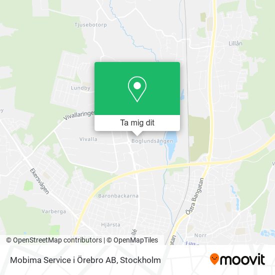 Mobima Service i Örebro AB karta