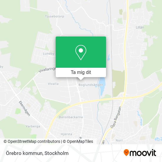 Örebro kommun karta