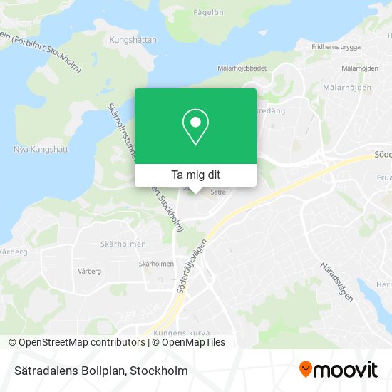 Sätradalens Bollplan karta