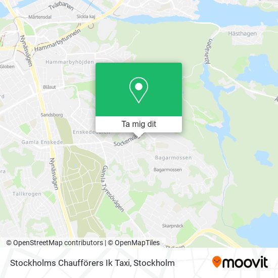 Stockholms Chaufförers Ik Taxi karta