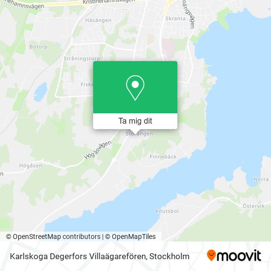 Karlskoga Degerfors Villaägarefören karta