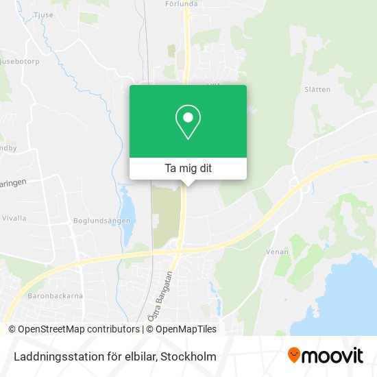 Laddningsstation för elbilar karta