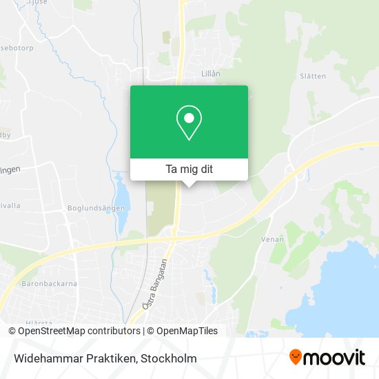 Widehammar Praktiken karta
