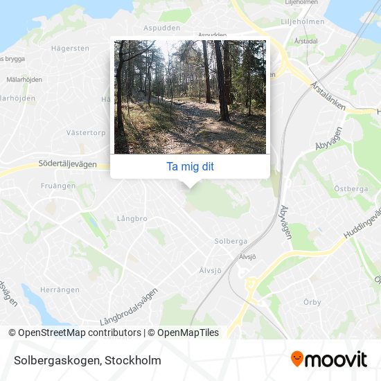 Solbergaskogen karta