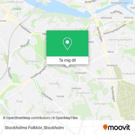 Stockholms Folkkör karta