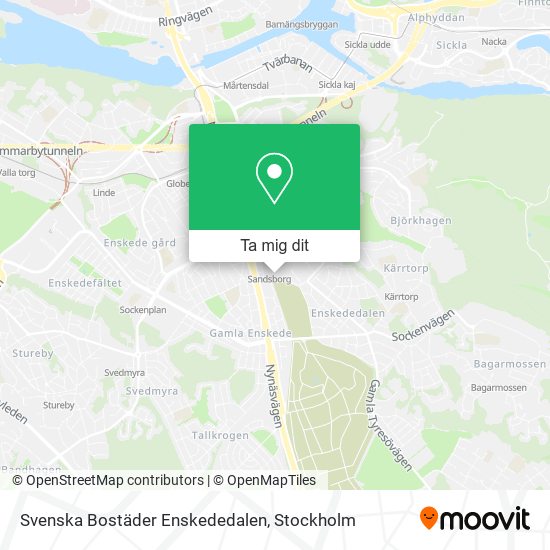 Svenska Bostäder Enskededalen karta
