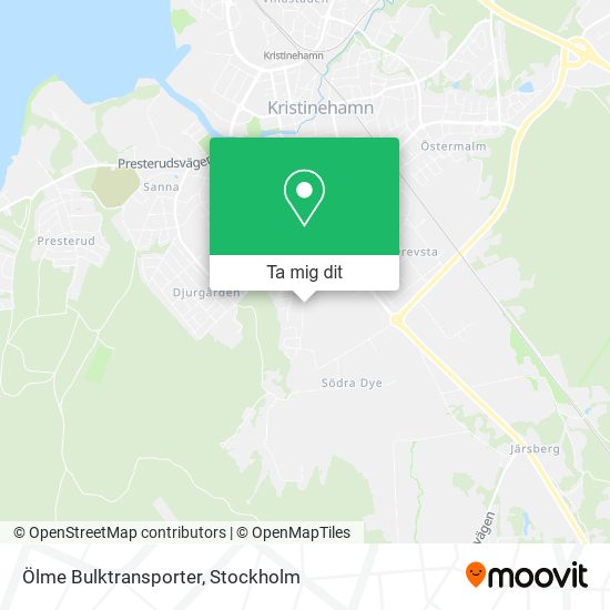 Ölme Bulktransporter karta