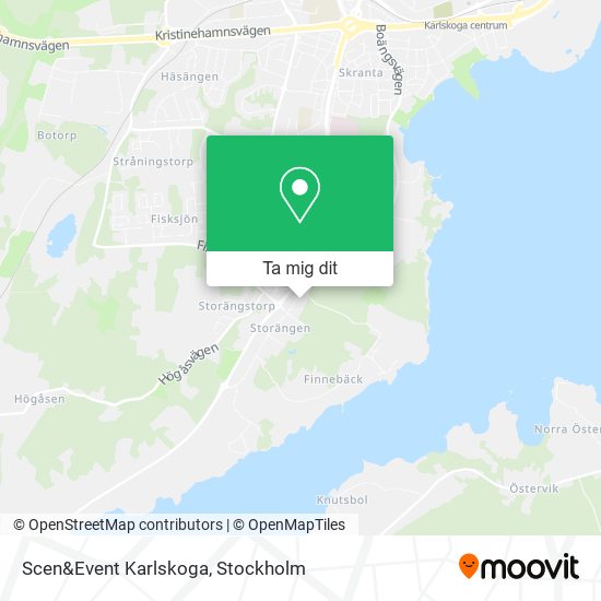 Scen&Event Karlskoga karta