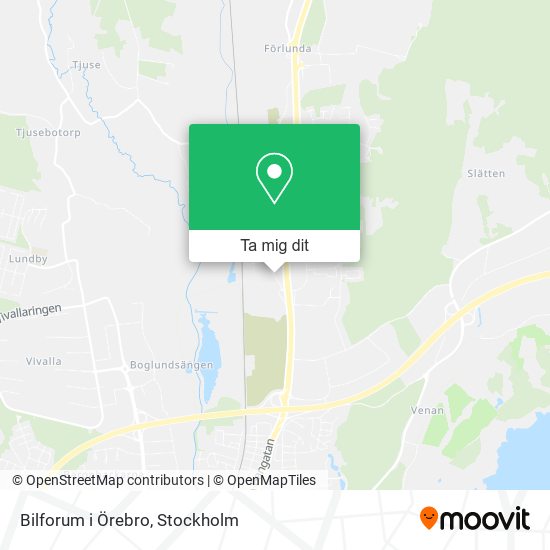Bilforum i Örebro karta