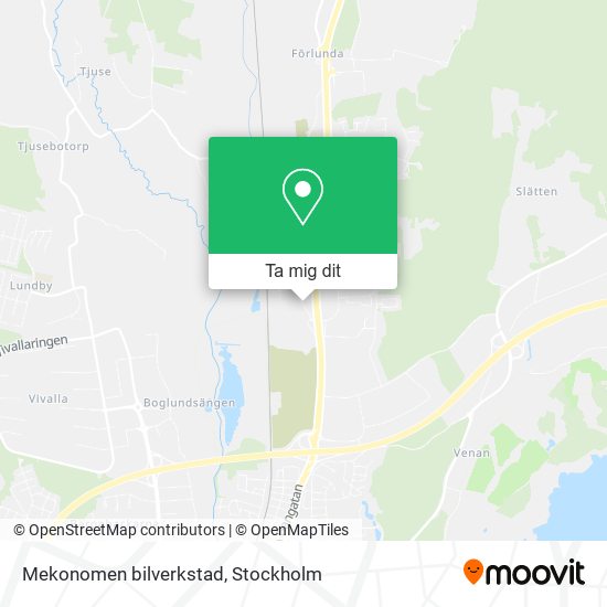 Mekonomen bilverkstad karta