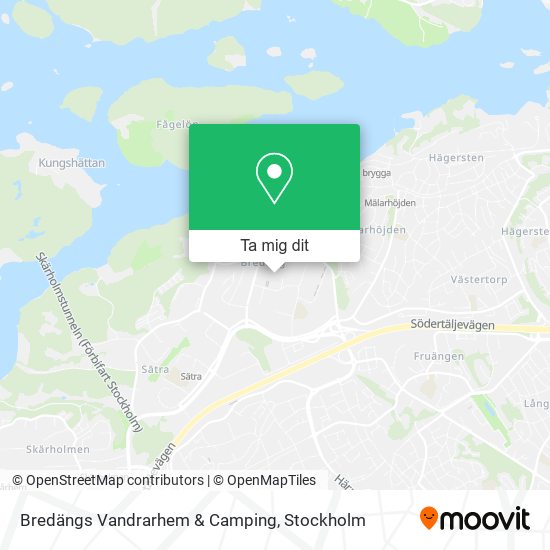 Bredängs Vandrarhem & Camping karta