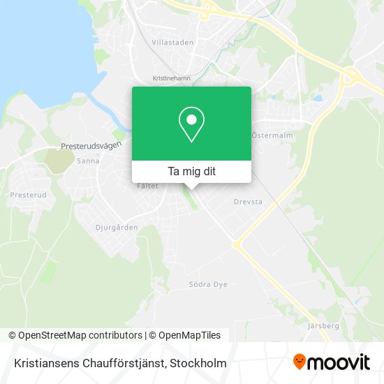 Kristiansens Chaufförstjänst karta