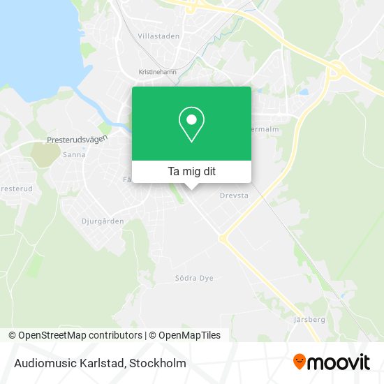 Audiomusic Karlstad karta
