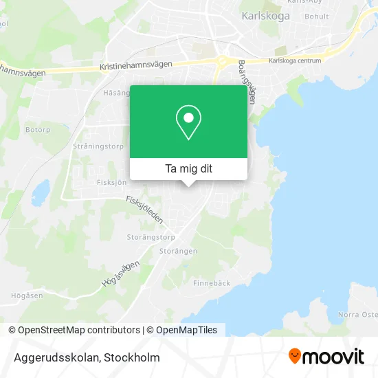 Aggerudsskolan karta