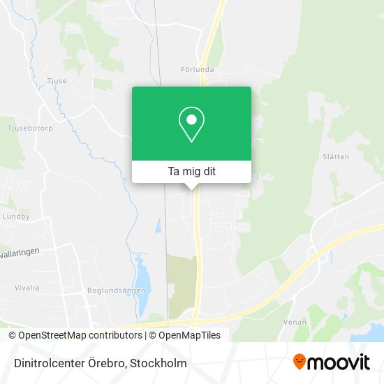 Dinitrolcenter Örebro karta