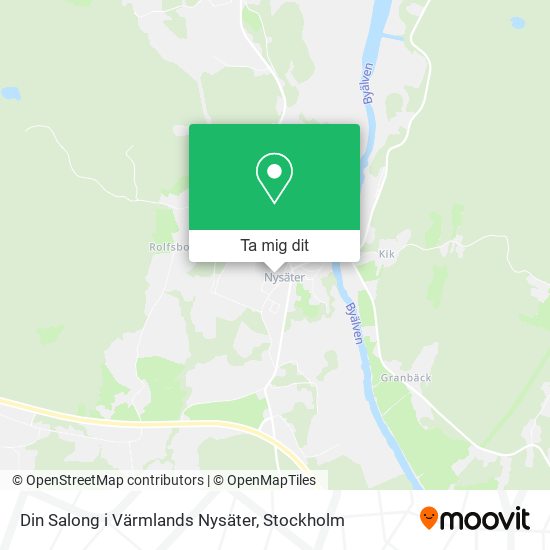 Din Salong i Värmlands Nysäter karta