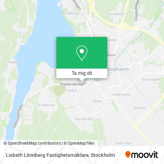 Lisbeth Lönnberg Fastighetsmäklare karta