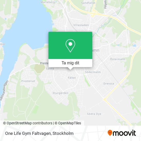 One Life Gym Faltvagen karta