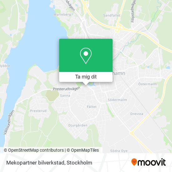 Mekopartner bilverkstad karta
