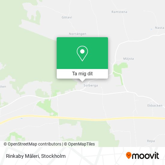 Rinkaby Måleri karta