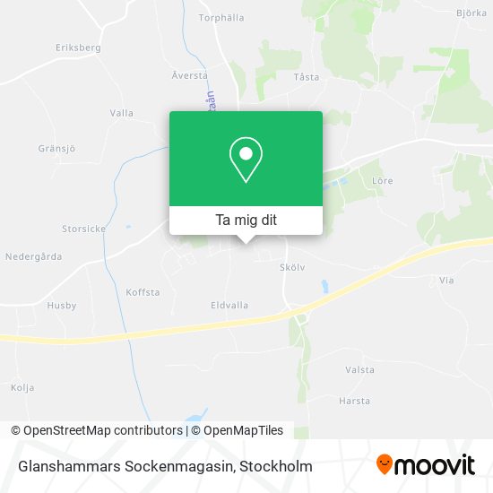 Glanshammars Sockenmagasin karta