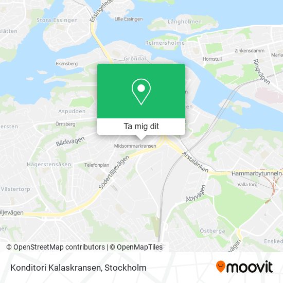 Konditori Kalaskransen karta