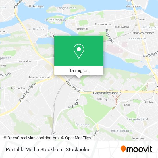Portabla Media Stockholm karta