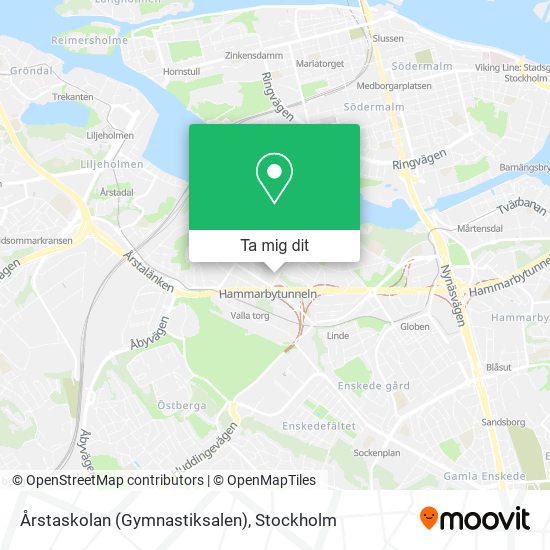Årstaskolan (Gymnastiksalen) karta