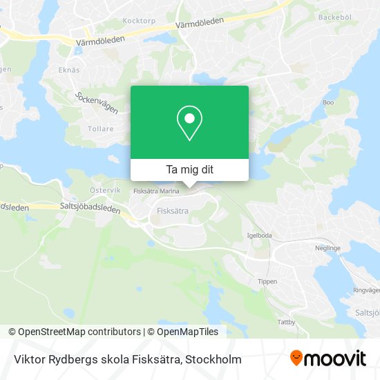 Viktor Rydbergs skola Fisksätra karta