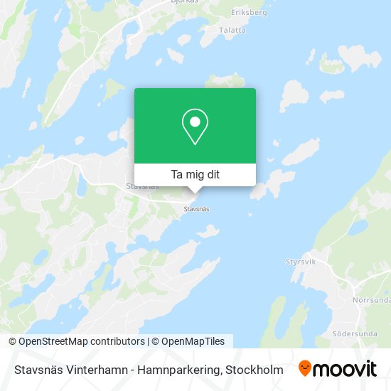 Stavsnäs Vinterhamn - Hamnparkering karta