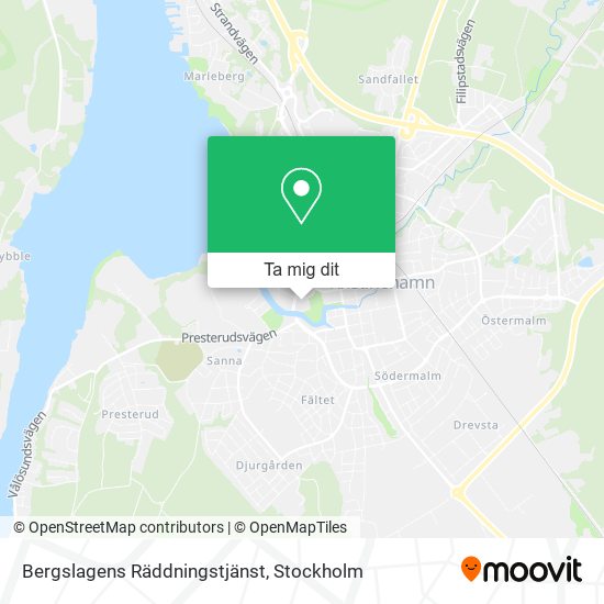 Bergslagens Räddningstjänst karta